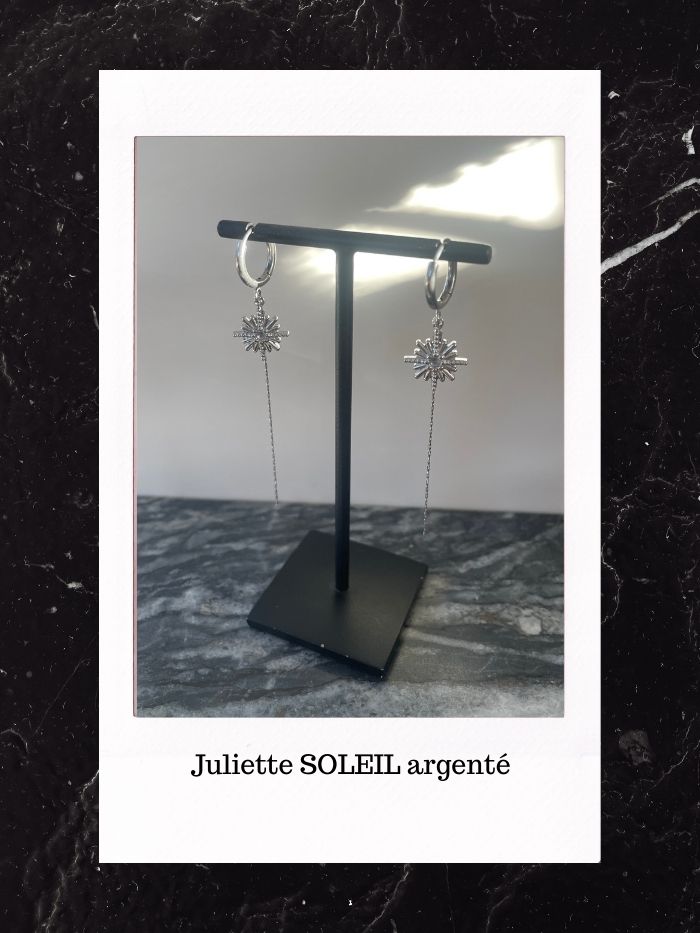 Mini créoles argentées Juliette - SOLEIL