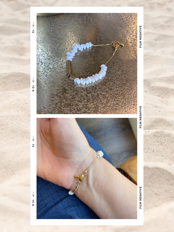 Bracelet tendance blanc - BIANCA - Agathe blanche