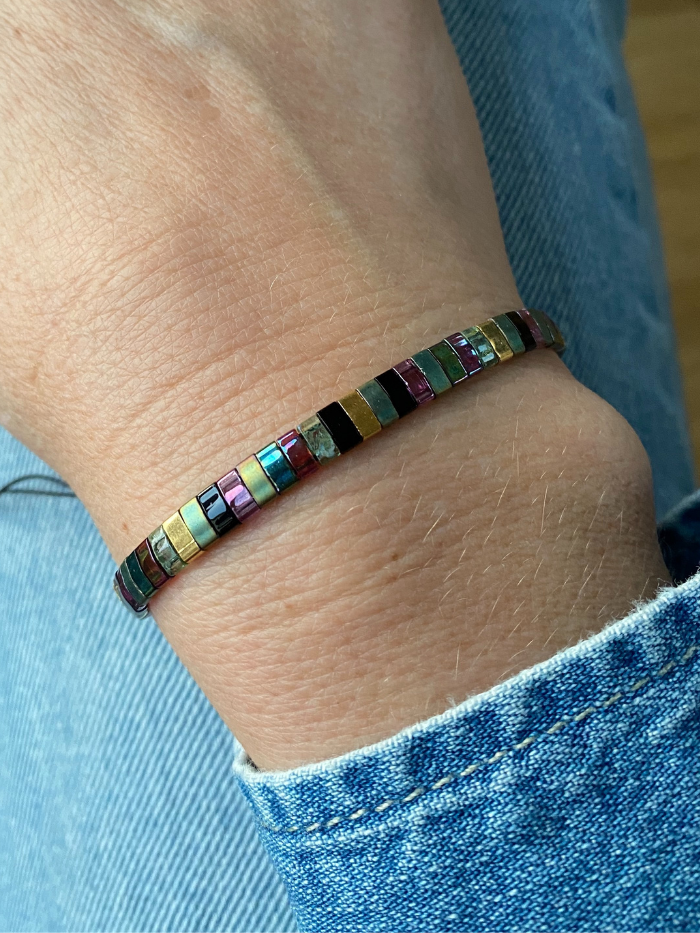 Other - Bracelet en nylon élastique réglable coloré pour votre